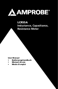 Thumbnail of document Manual - LCR55A Capacitance Tester